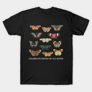 Celebrate Minds Of All Kinds Butterflies Autism Awareness T-Shirt